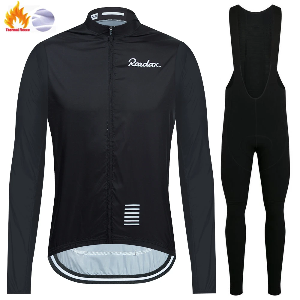 Cycling Commuter Clothing - Raudax Jesienno-zimowy wiatroodporny polar Męski kombinezon