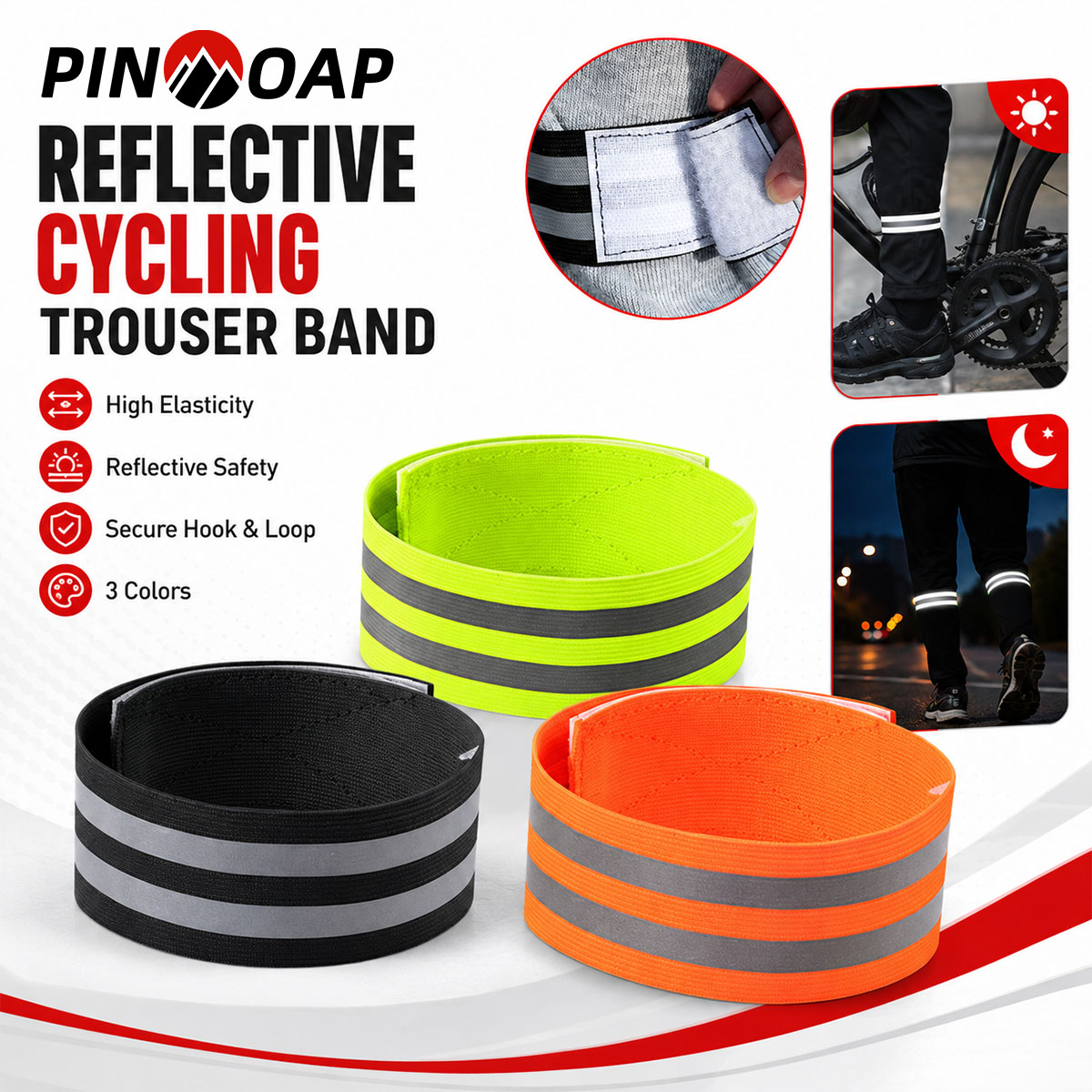 Cycling Commuter Pants - PINMOAP 1/2 SZT. Pasek na nogę