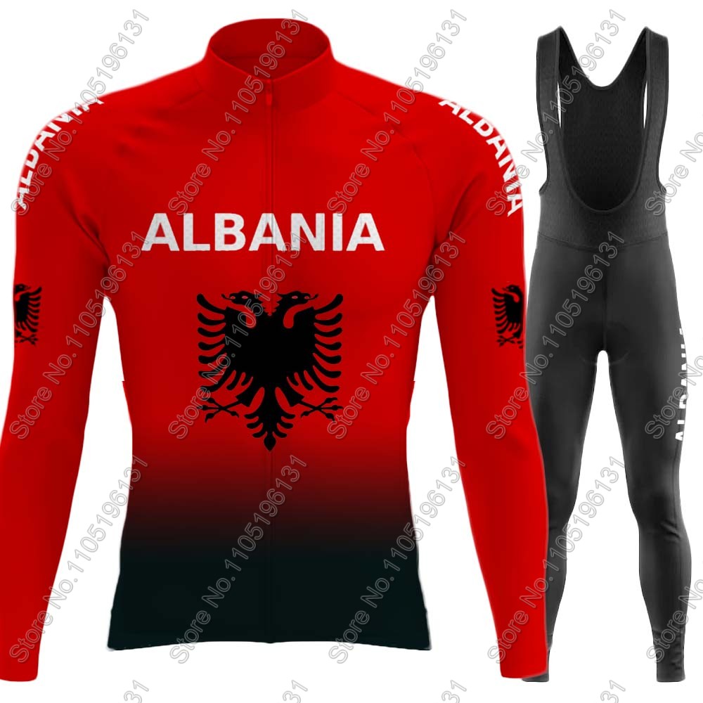 Cycling Commuter Clothing - Zestaw kolarski Reprezentacji Albanii 2026, koszulka