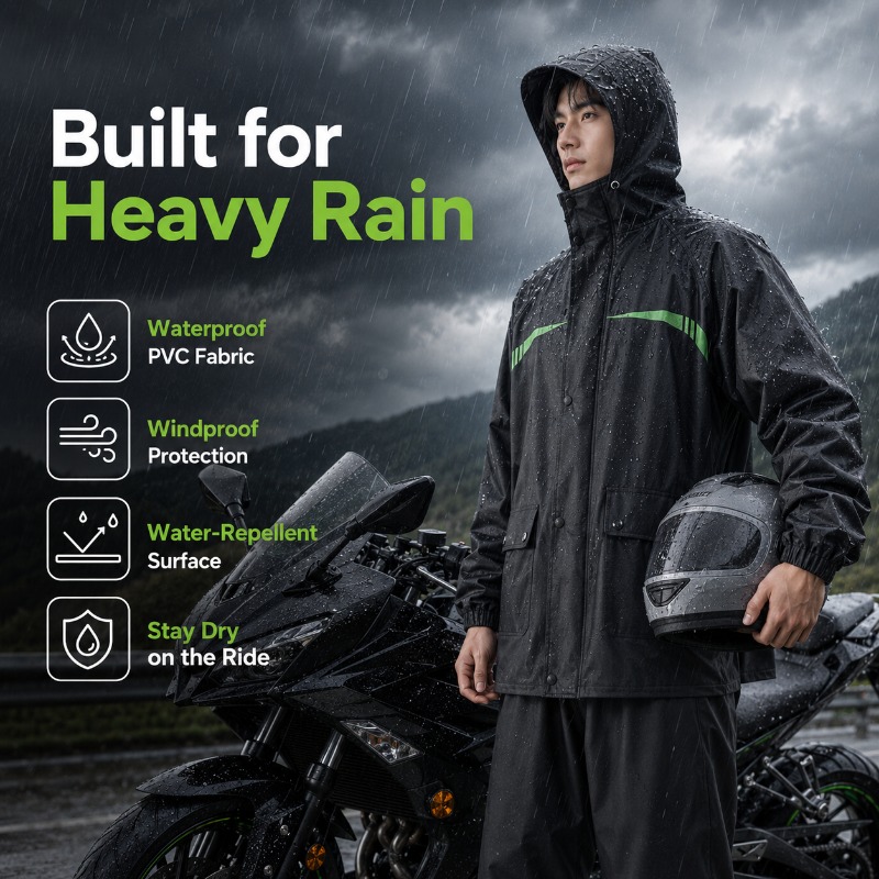 Wodoodporny kombinezon rowerow – Cycling Commuter Rain Jacket recenzja i cena